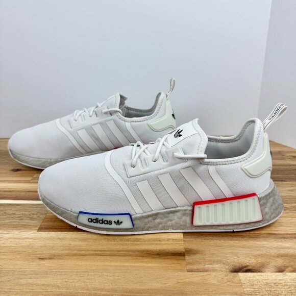 ADIDAS Originals NMD R1‎ White Grey Boost GX9525 Men\'s Size 13 Sneaker Shoes main image 4